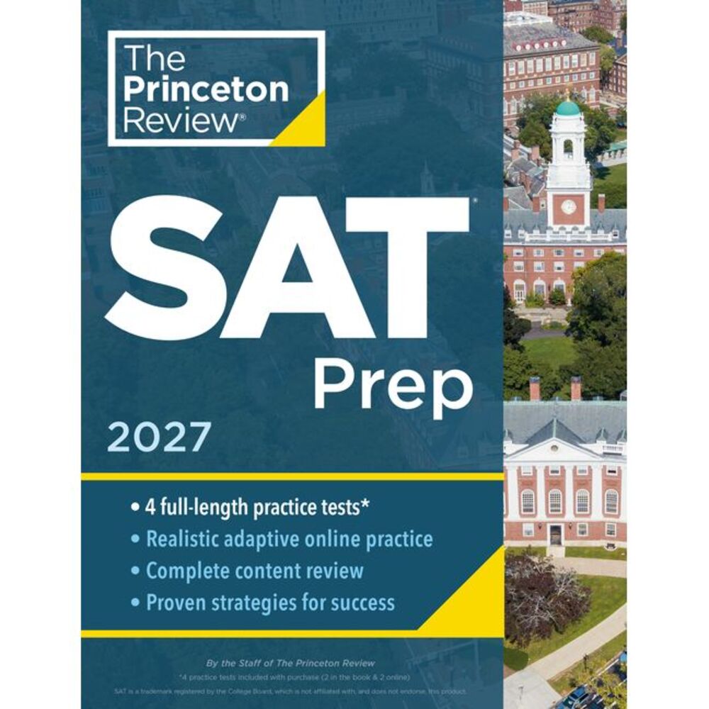 Princeton Review SAT Prep, 2027: 4 Full-Length Practice Tests (2 in Book + 2 Ada